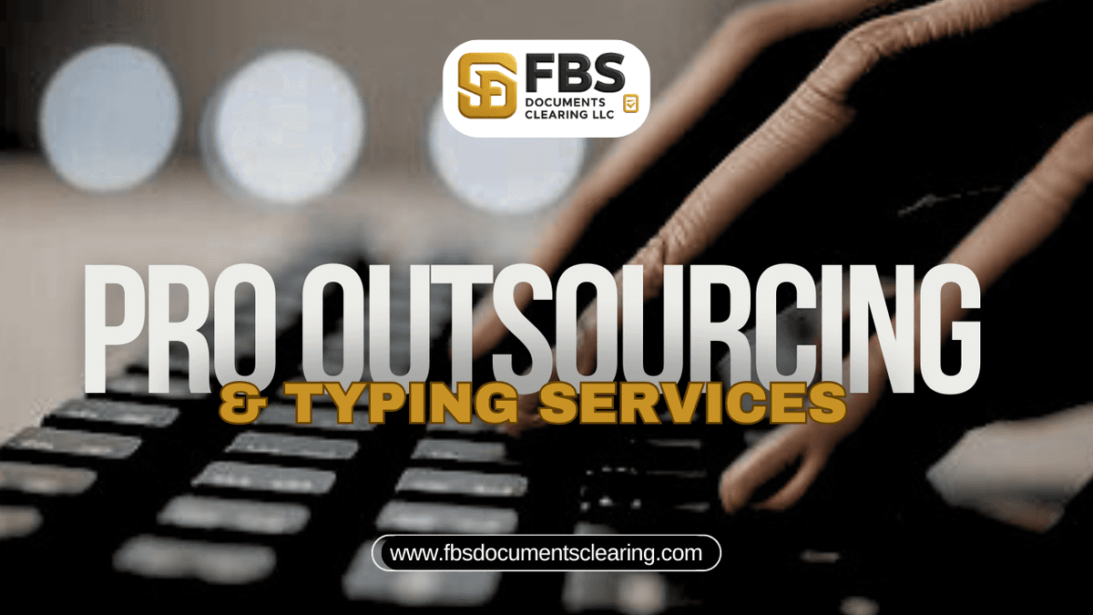 PRO Outsourcing and Typing services UAE