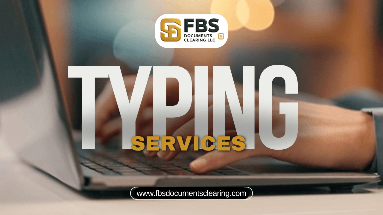 Typing Services in UAE